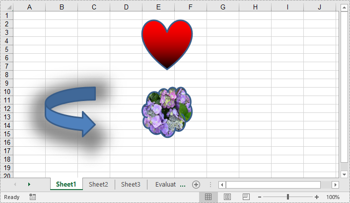 python 在 excel 中插入或删除形状