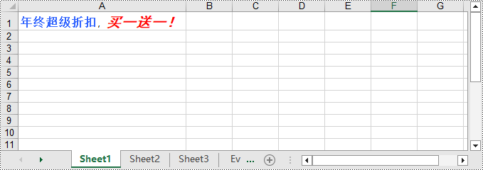 python 在 excel 工作表中设置或更改字体格式